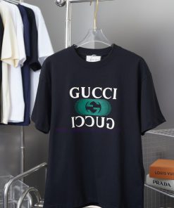 Gucci 25SS Early Spring New Collection Classic Double G Velcro Thick Short SleeveLight Luxury F ksvbupxc