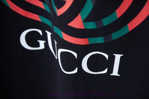 Gucci 25SS Early Spring New Collection Classic Red Green Double G Printed Short SleeveLight Lux w2f5q89c - Image 8