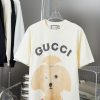 High-qualityG U * CI 2025 New Cartoon Fun Printed Short Sleeve Cute Teddy Adopts Three-dimensio prbibga6