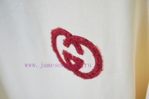 GU * C 25SS Early Spring New Style Classic Double G Towel Patch Short SleeveLight Luxury Fashio m3q3j67y - Image 6
