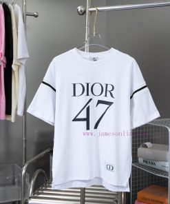 High-qualityDior 2025 SS High Weight Knitted Cotton Round Neck T-shirtHigh Quality Pure Cotton yjy1uh8z