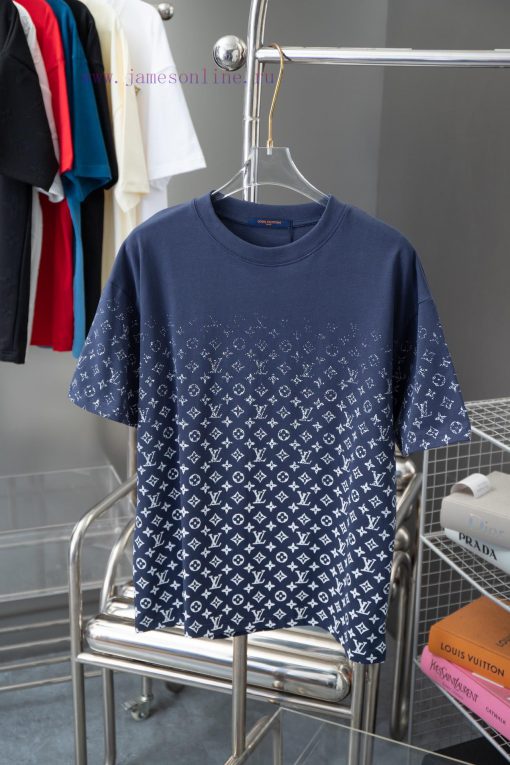 High-qualityLv 2025 Early Spring New Item Louis Vuitton MONOGRAM Vintage Gradient Short Sleeved taacc9n6 - Image 2