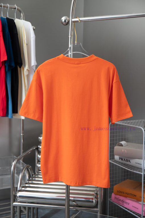 High-qualityLOE 25 Early Autumn New Baby Blue Cotton T-shirtThe Front Is Decorated With L0EWE A 1vgt3tyv - Image 3