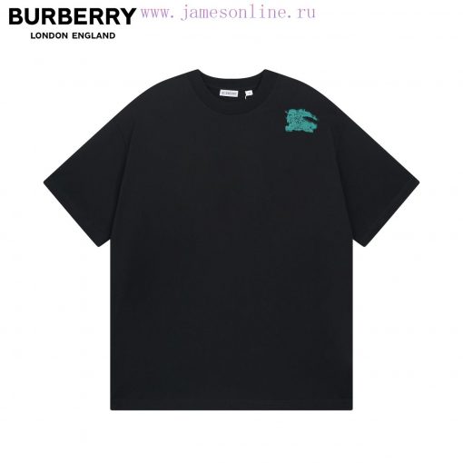 Top Level Detailed Images Official Website QualityBurberry Mosaic War Horse Printed Short Sleev myow2jfr