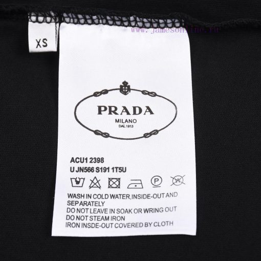 PRADA Fabric Made Of 100% CottonSizes XS S M LColor Black White Dark GreyPrada's New Spring And 9325o3kc - Image 9