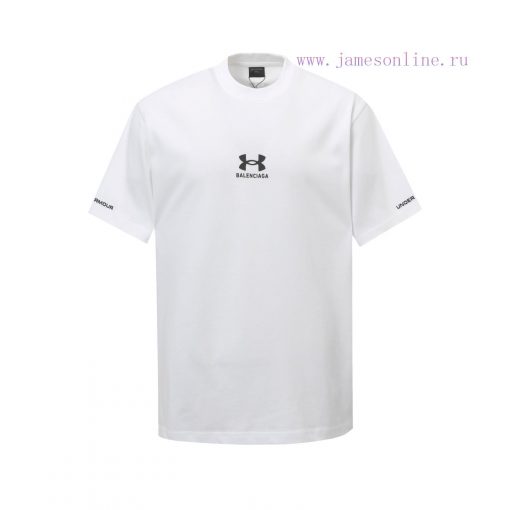 BALENCIAGA Collaboration With Andema 25ss New Product Logo Thick Plate Offset Printing Flower S ube2s7nj