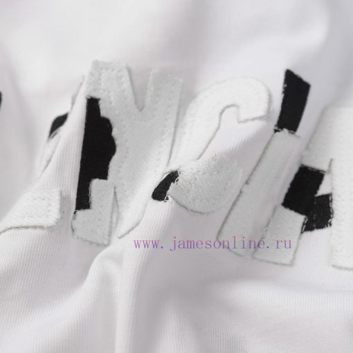 BALENCIAGA Balenciaga Fire Patch Embroidered Short Sleeve T-shirt With Front And Rear Embroider xy4tzzrh - Image 7