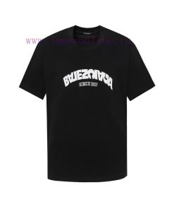 BALENCIAGA Parisian Family Classic Anti Logo Embroidered Short Sleeve Front Frame Paris English 7bkdlfwm