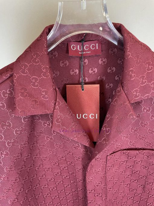 Gucci 2025 FW Early Spring New CollectionLinen Blend Long Sleeved Lapel ShirtClassic Double Glo zsif5yyq - Image 4
