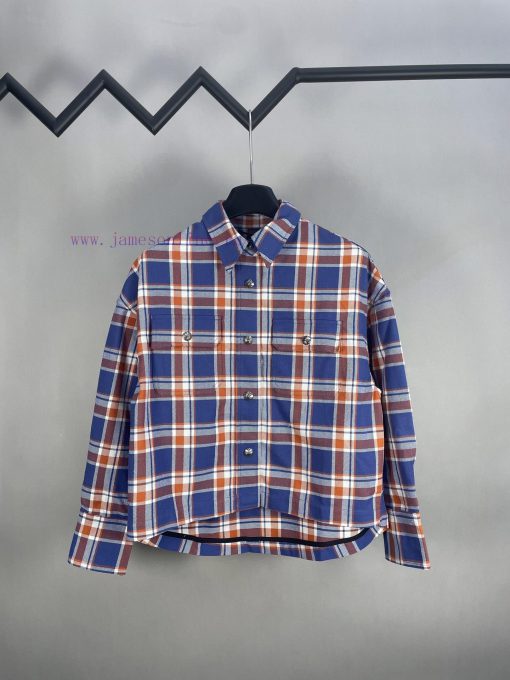 Chrome Hearts/Kroheart 2025 SS Spring/Summer New CollectionPair Plaid Long Sleeved Lapel ShirtS 4g8hjb8n