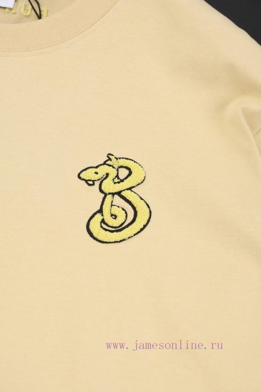 R-9508 Burberry/Burberry's Early Spring New Year Of The Snake Limited Edition Short Sleeved Shi uqalihl6 - Image 4