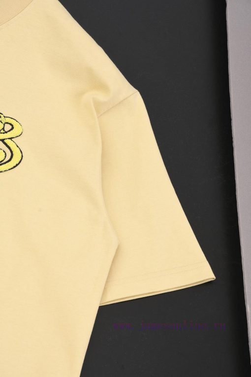 R-9508 Burberry/Burberry's Early Spring New Year Of The Snake Limited Edition Short Sleeved Shi uqalihl6 - Image 5