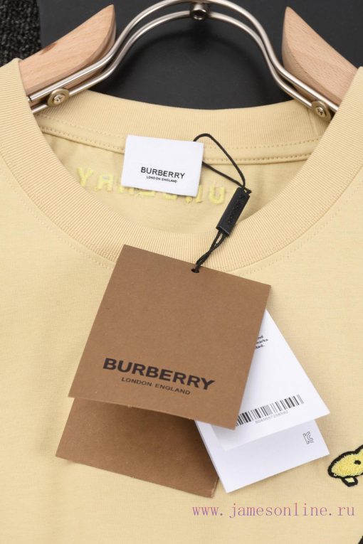 R-9508 Burberry/Burberry's Early Spring New Year Of The Snake Limited Edition Short Sleeved Shi uqalihl6 - Image 8