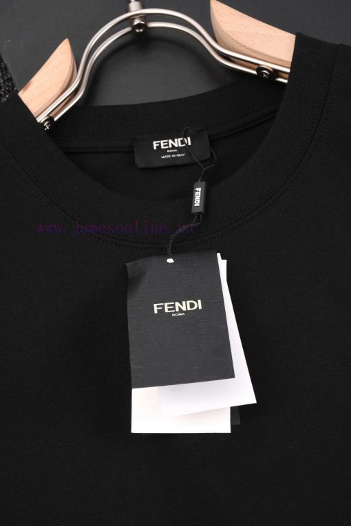 R-9510 F E NDI New Short Sleeved T-shirt With Double F Color Embroidery Design On The Left Ches 0bpy80gd - Image 8