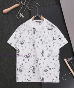 R-9518 Donkey Home Spring And Summer Rendering Full Print Old Flower Short SleeveCustomized Ble yfmym8zg