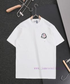 R-9523 MONCIER Mouth Mask 2025 Spring/Summer New Round Neck Short Sleeve T-shirt32 Count Double nz8c45rl
