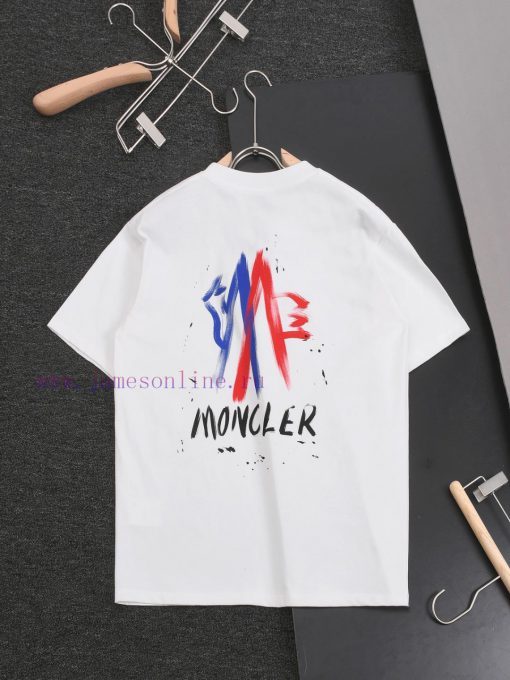 R-9523 MONCIER Mouth Mask 2025 Spring/Summer New Round Neck Short Sleeve T-shirt32 Count Double nz8c45rl - Image 3