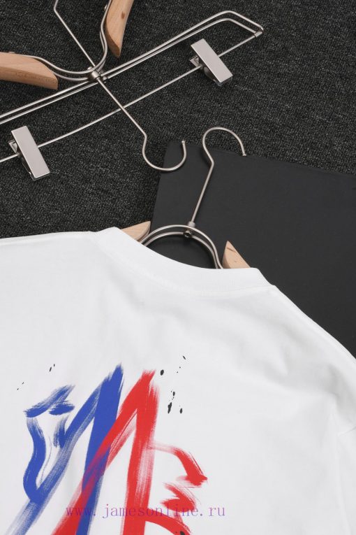 R-9523 MONCIER Mouth Mask 2025 Spring/Summer New Round Neck Short Sleeve T-shirt32 Count Double nz8c45rl - Image 11