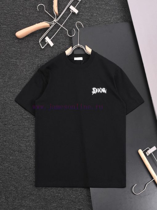 R-9527 DI * OR Dior 2025SS Couple's Short Sleeved T-shirt~Brand New Element Front And Rear Lett zn2yn20g