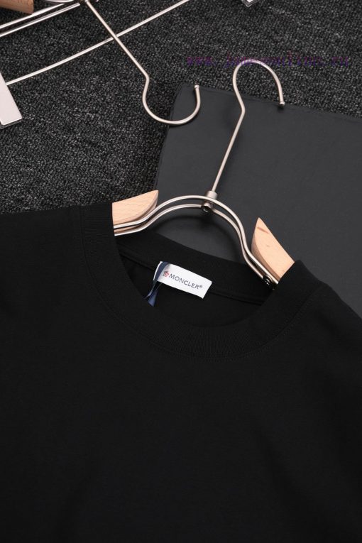 R-9525 MONCIER Mouth Mask 2025 Spring/Summer New Round Neck Short Sleeve T-shirt32 Count Double diffvwnj - Image 4