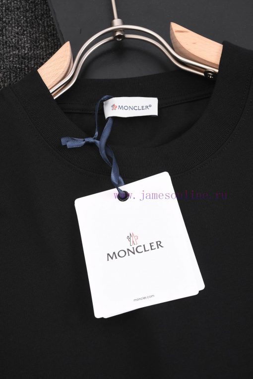 R-9525 MONCIER Mouth Mask 2025 Spring/Summer New Round Neck Short Sleeve T-shirt32 Count Double diffvwnj - Image 9