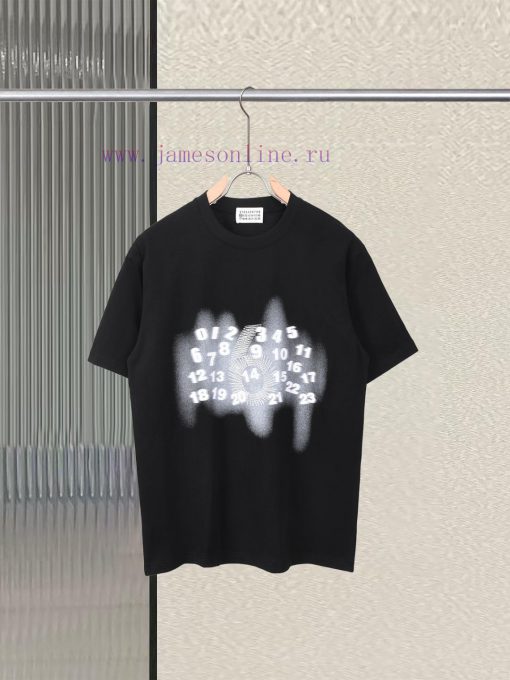 R-9531 Martin Mariela/Magira Mm6 Digital White Ink Spray Painted And Embroidered Short Sleeved l1493f0e - Image 2