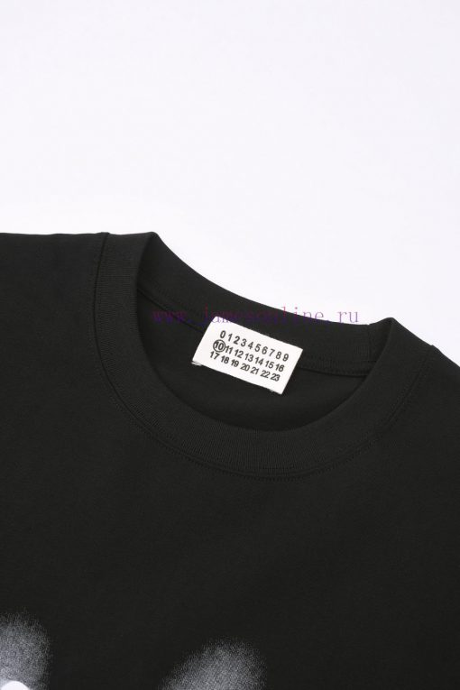 R-9531 Martin Mariela/Magira Mm6 Digital White Ink Spray Painted And Embroidered Short Sleeved l1493f0e - Image 3