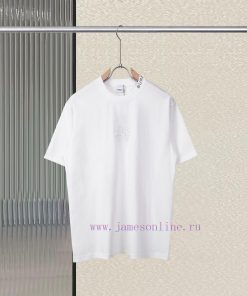 R-9532 Burberry High-quality Round Neck Short Sleeved Shirt Made Of Customized 300g Thick Doubl zxl3i5m7