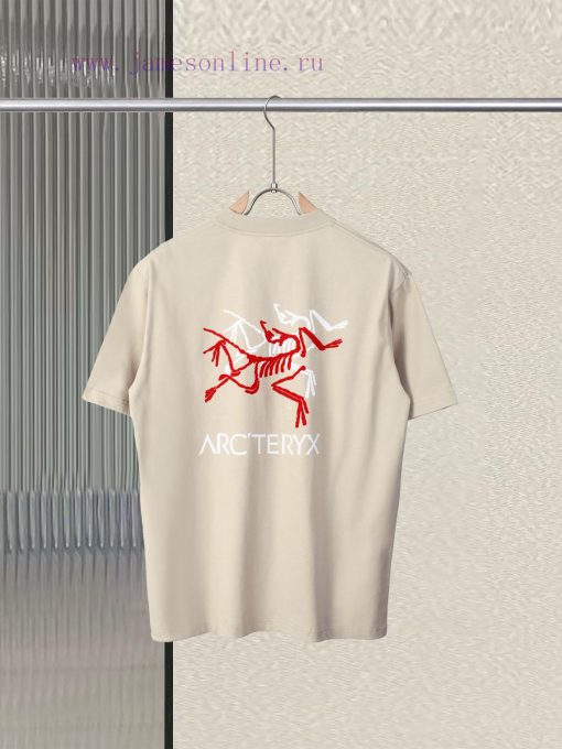 R-9528 2025ss ARC'TERYX Archaeopteryx New Short Sleeved T-shirt Front And Back Plush Technology cnqinsv1 - Image 3
