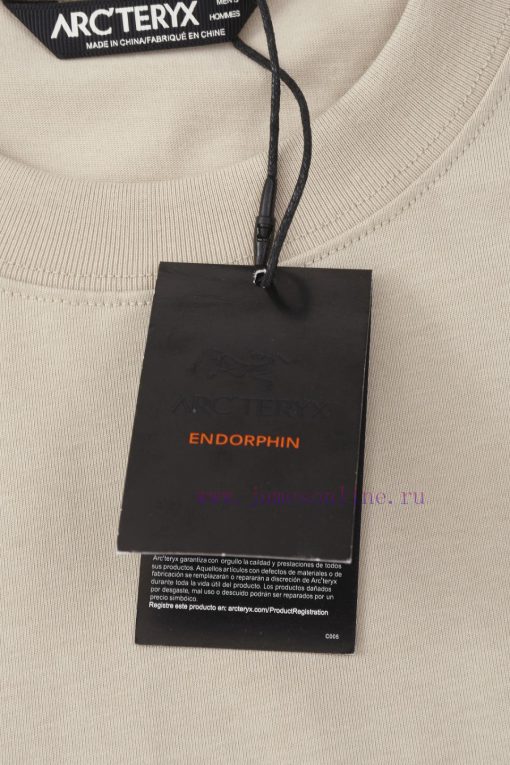 R-9528 2025ss ARC'TERYX Archaeopteryx New Short Sleeved T-shirt Front And Back Plush Technology cnqinsv1 - Image 7
