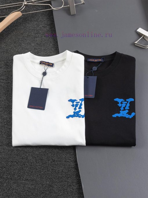 Louis Vuitton Micro Width S-Xl25SS New Product Runway Style High-end Flower Cloud Letter Printe hdk8nz1g - Image 4