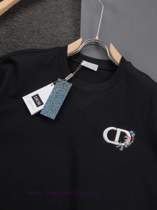 Dior Micro Width Edition S-XLCD 25ss New Product Eternal Classic CD Letter Flower Embroidery 🪡 6t4maka1 - Image 7