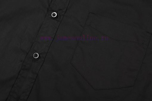 New Balenciaga 𝘽𝘼𝙇𝙀𝙉𝘾𝙄𝘼𝙂𝘼 BLCG 24SS Collar Letter Embroidery Simple Embroidery Long Sleeved Shi h5fuvshw - Image 6