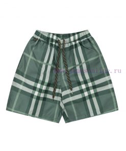 Burberry 2022 Spring/Summer New Burberry Plaid Elastic Drawstring Shorts Lined With Mesh Lining 8ymq5dc5