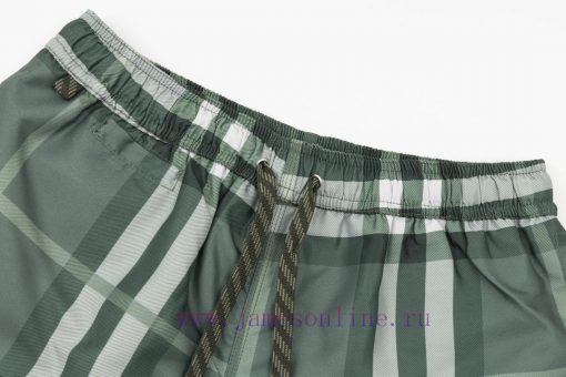 Burberry 2022 Spring/Summer New Burberry Plaid Elastic Drawstring Shorts Lined With Mesh Lining 8ymq5dc5 - Image 4