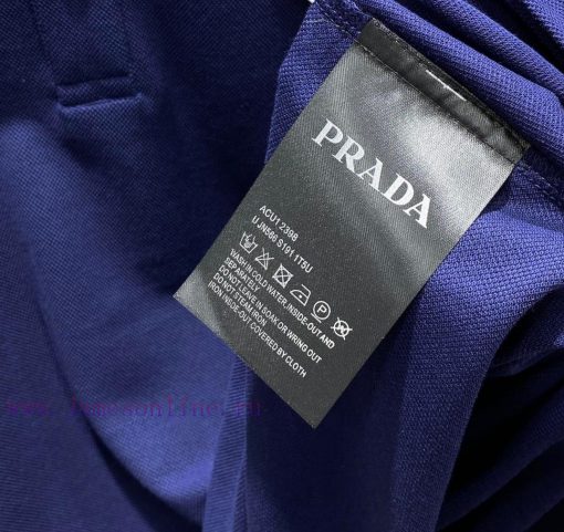 Parda Prada 25SS Official Website Three-dimensional Classic Triangle Lapel Long Sleeved Polo Sh 4h8inw3j - Image 10