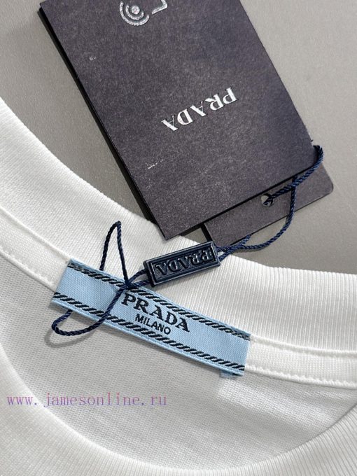 PRADA 2025 Printed Short Sleeve High Quality Original Short Sleeve Imported Fabric With Top Man jy1cy03q - Image 7