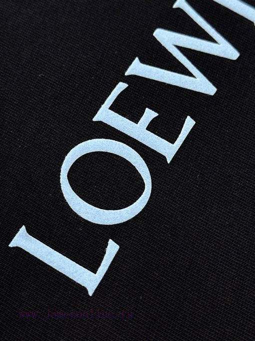 LOEWE 2025 Printed Short Sleeve High Quality Original Short Sleeve Top Manufacturing Technology 1xfxylh9 - Image 7