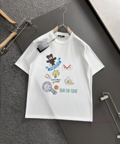 FENDI 2025 Printed Short Sleeve High Quality Original Short Sleeve Imported Fabric With Top Man x33v7z48