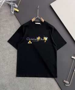 DIOR 25SS Summer New Round Neck Short Sleeve T-shirt 270g Heavy Duty High End Pure Cotton Fabri vb9qs4az
