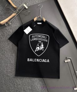 BAL 2025SS Spring/Summer Round Neck Fashion Short Sleeve T-shirt Synchronized With The Official ireov1l4