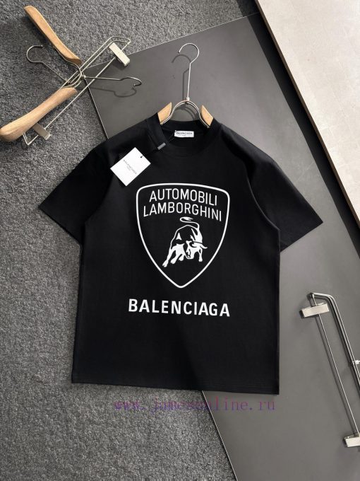 BAL 2025SS Spring/Summer Round Neck Fashion Short Sleeve T-shirt Synchronized With The Official ireov1l4 - Image 2