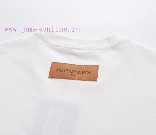 LV 25ss Minimalist Trendy Brand Graphic And Text Combination T-shirtUsing 32 Count Double Yarn h79wyxyc - Image 7
