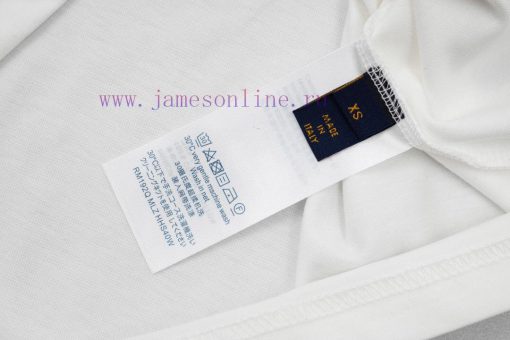 LV 25ss Minimalist Trendy Brand Graphic And Text Combination T-shirtUsing 32 Count Double Yarn h79wyxyc - Image 9