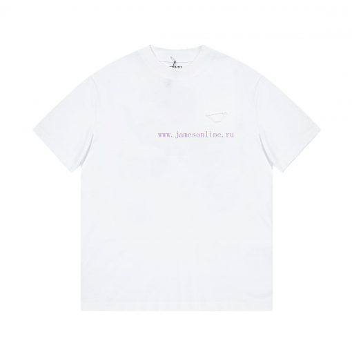 PRADA - Prada 2025 Spring/Summer New Short Sleeve Versatile Style Anyone Can Easily Control Fab 31btzwi7