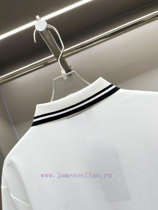 GUCC Ⅰ Gucci Striped Printed New Polo ShirtOriginal Fabric Original Customized Accessories Offi qcvrs6sc - Image 9