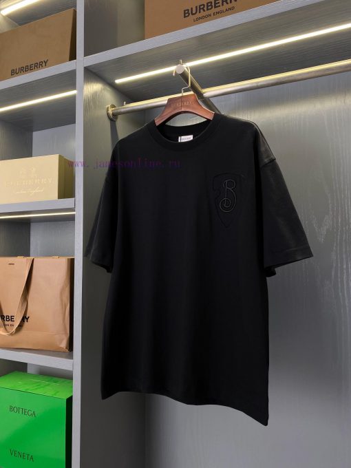 Embroidered Round Neck Short Sleeved T-shirt With B-shaped Shield A Good Product That Came Late sm5blcs7 - Image 2