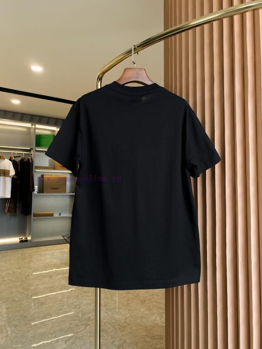 Burberry Round Embroidered Short Sleeved T-shirt With Micro LogoBUR Flagship Premium Goods The tprectr5 - Image 10
