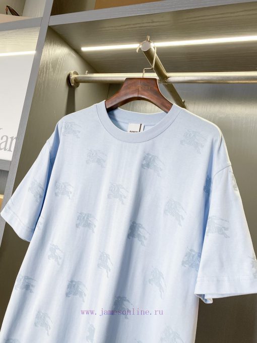 Equestrian Knight Logo Full Flower Cotton T-shirtBUR's Flagship Product The Treasure Of The Tow y7on84e5 - Image 3
