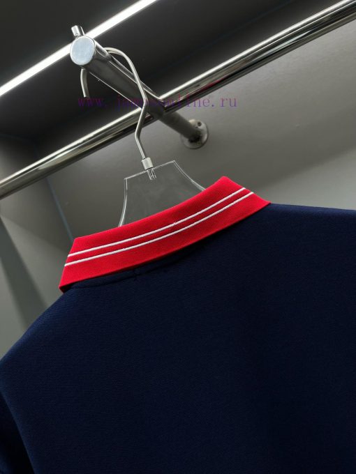 GUCC Ⅰ Gucci Woven Ribbon New Polo ShirtOriginal Fabric Official Same StyleUsing 210g Pure Cott x9zlgcvm - Image 9